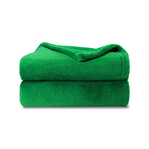 Image of NANPIPER Baby Blankets, Super Soft Fleece Fuzzy Blanket for Toddler, Luxury Cozy Lightweight Microfiber Plush Blanket-Throw Size 30 inchx40 inch,Emerald Green