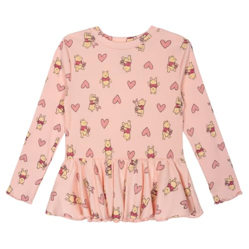 Image of Disney Girls' Ribbed Long Sleeve Tee and Pants Set for Baby & Kids