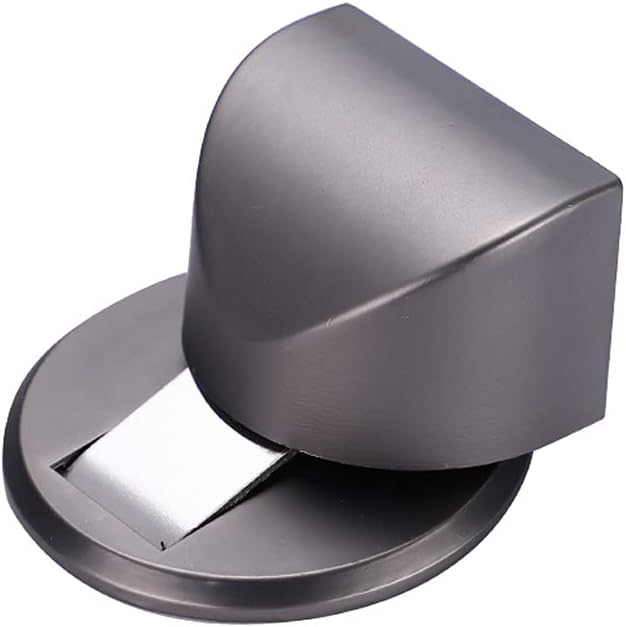 Punch-Free Door Stopper Hidden Door Holders Catch Floor Nail-Free Doors Anti-Collision Door Stop(Black)
