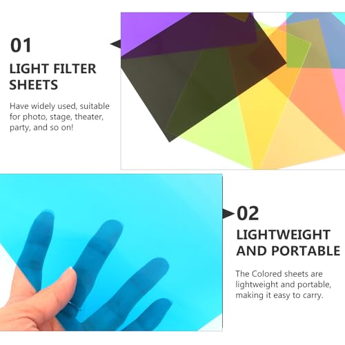 Filtros de gel de iluminación para corregir la luz en rodajes de cine y sesiones de fotografía 6