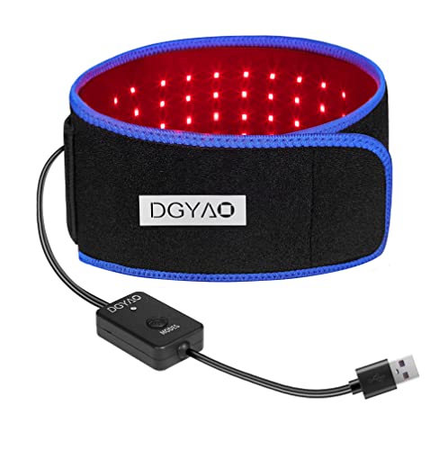 Dgxinjun Red Light Therapy For Body Infrared Light Therapy Wrap Belt Muscle Pain Relief Device Led Back Pain Relief Portable Usb Belt With Pulse Mode For Shoulder Waist（Excluding Power Bank） #TOP5