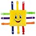 BUCKLE TOY "Bongo" – Toddler Early Learning Basic Life Skills Children’s Plush Travel Activity