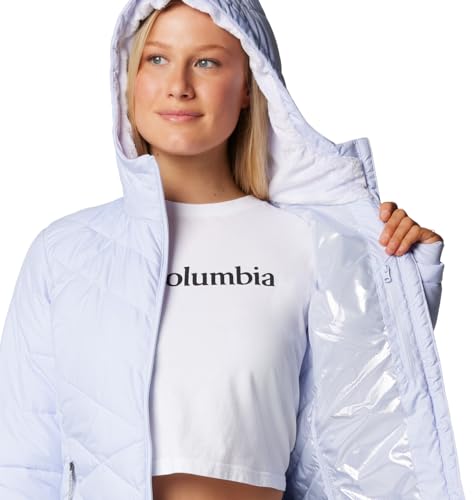 Image of Columbia Women's Omni-Heat Reflective Heavenly Hooded Hiking & Trekking Down Standard Length Jacket