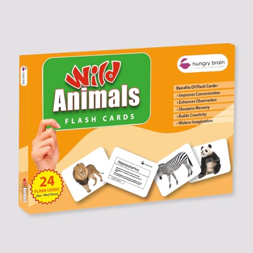 Image of Hungry Brain Number Flash Cards for Kids Ages 36 Years Months to | Learn Numbers, Counting & Early Math Skills | Preschool Educational Toy for Toddlers | Montessori Learning | Set of 24 Cards