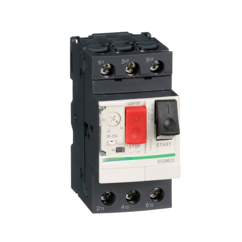 Disjoncteur moteur TeSys GV2ME22 évite la surchauffe bouton-poussoir 25A