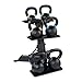 Body-Solid (GDKR50B) 3-Tier Kettlebell Rack - Compact, Durable Kettlebells Weight Stand for Home Gym, Fits 5-50 lb Kettle bells