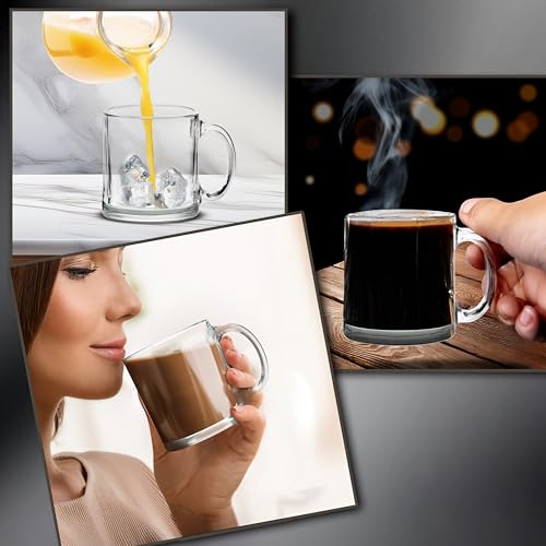 Set de 10 Mugs de Vidrio Transparente 13 oz miniatura 6