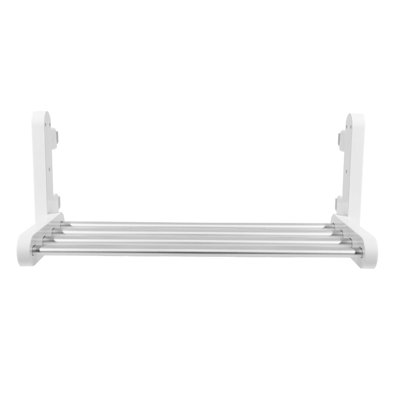 Elektrischer Handtuchhalter 55°C Thermostat 36W Heizkörper Wandmontage Handtuchwärmer 90° Faltbar und 8H Timer 55 * 11 * 21cm Klein Bad Handtuchtrockner Weiß Handtuchheizkörper