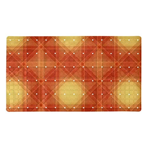 Tapis de bain antidérapant à ventouses 40x70cm carreaux - 2