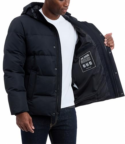 Image of Michael Kors Men's Heavyweight Mens Puffer Jacket With Hood, Water Resistant