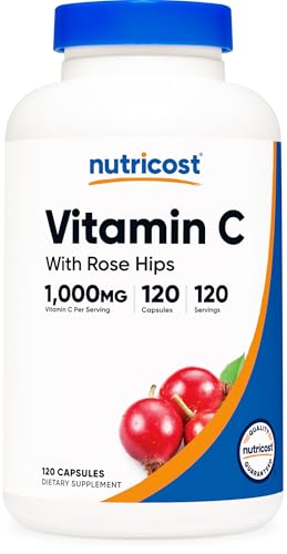 Nutricost Nutricost Vitamin C with Rose Hips 1025mg, 120 Capsules, Gluten Free sold by Nutricost - Amazon Seller - US