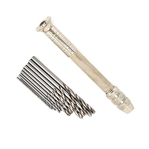 Pin Vise Hand Drill, Manual Drilling Tool Mini Accurate Carving Hole Punching for Article Of Amusement for Plastic for Wood