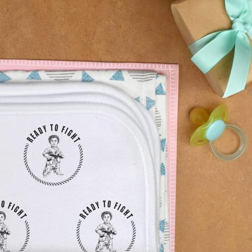 Azeeda 'Little Warrior, Big Karate Dreams' Baby Burp/Wash Cloth (BC00029521)3