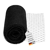 AquaOne Teichnetz feinmaschig 2x3m Teichabdeckung für laubfreien Teich vielseitiges Netz in schwarz Abdecknetz mit 6 Spießen Schutznetz für Gartenteich