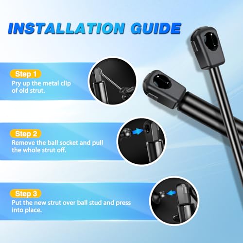Nilight Rear Hatch Struts 6262 for 2002-2006 Chevy Suburban Tahoe Cadillac by Nilight - Used condition - Image 5
