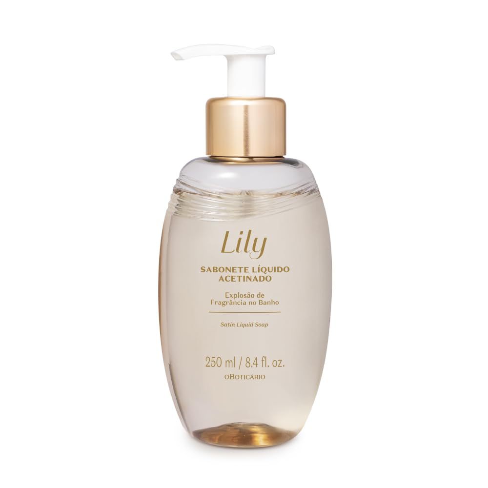 O Boticário Lily Coffret Geschenkset für Damen, 2 Produkte | Lily Eau de Parfum EDP 75 ml und Lily Seife, Satin, 250 ml