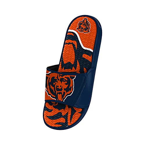 Image of FOCO mens NFL Team Logo Athletic Sport Shower Flip Flop Sandals Gel Slides