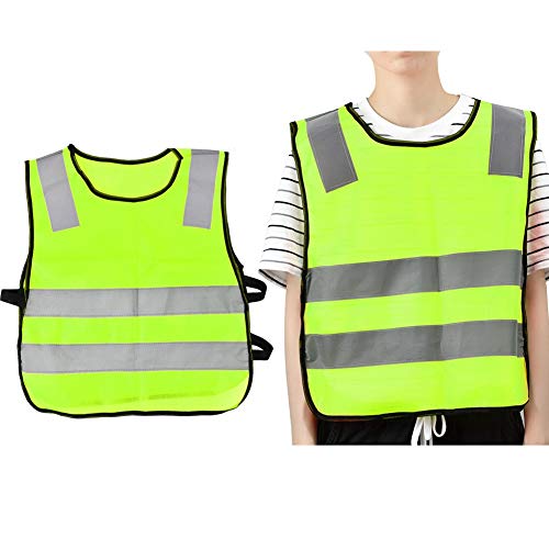 Colete de corrida reflexivo, colete reflexivo infantil confortável usando alta visibilidade colete d