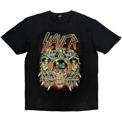 Slayer Unisex T-Shirt: Prey With Background (Noir) Size XL