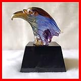 Matériel: Vitrail Aigle Émaillé Coloré Figurine De Collection Verre De Murano Soufflé Œuvre Animal Presse-papiers Cadeau Décoration De La Maison