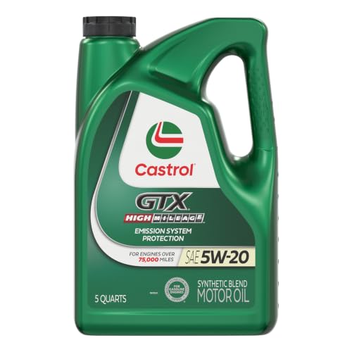 Image of Castrol 03100-3PK GTX High Mileage 5W-20 Engine Oil - 5 Qt (Pack of 3)