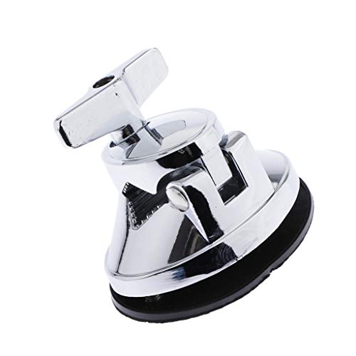 D DOLITY Drum Tom Mount Bracket Mounting Hardware with Base Plate (Silver)