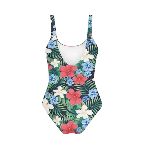 Image of Teens One-Piece Swimsuit Training Athletic Bathing Suits Quick Dry Beach Sport Swimwear Girls Dance Tank Leotards
