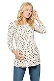Product Image of the My Bump Women's 3/4 Sleeve Front Pleated Ultra Soft Maternity Top (Large...