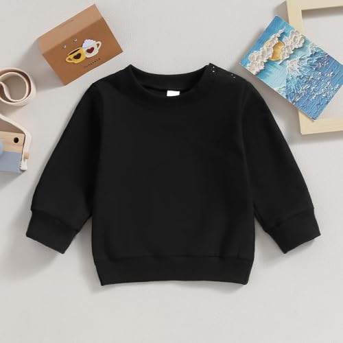 Image of Baby Boy Girl Pumpkin Sweatshirt Tops Toddler Halloween Outfit Long Sleeve Crewneck Pullover Sweater Shirt Fall Clothes
