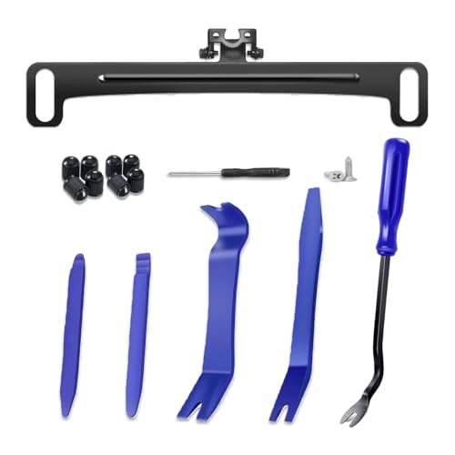 Image of Universal Car Rear View Camera License Plate Bracket,Stainless Steel Backup Camera Mount, Car Trim Removal Tool Kit Rear Camera Mount,Only Installation Holder For Back Up Camera, Fit Most Vehicles