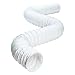 Deflecto Vinyl Duct, Flexible, 4" X 50', White (BH450W)