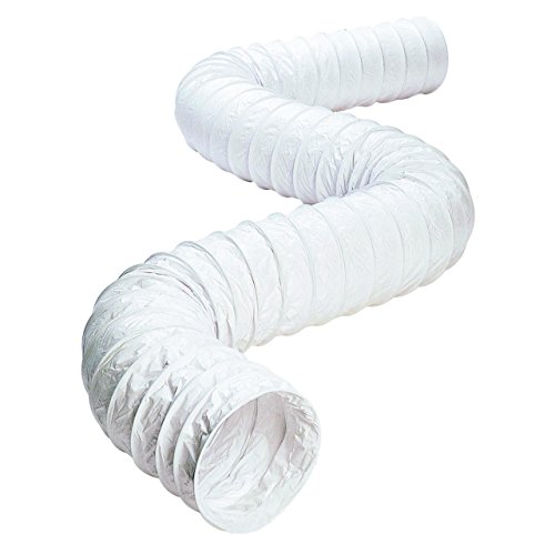 Image of Deflecto Flexible Vinyl Duct, White, 4 inch x 50' (BH450W)