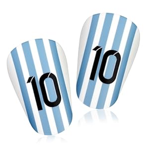 Mini Soccer Shin Guards, Extra Mini Shin Guards Youth Adults Shin Guards Pads Protective Shin Guards Equipment for Man Women Kids Boys Girls (Special NO.10 Uniform Number)