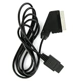 cable rgb gamecube Color: Negro Consola de cable SCART RGB Audio Video Nintendo Gamecube, N64 y SNES