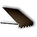 Awntech 8-Feet Santa Fe Twisted Rope Arm Window/Entry Awning, 44-Inch Height by 24-Inch Diameter, Brown