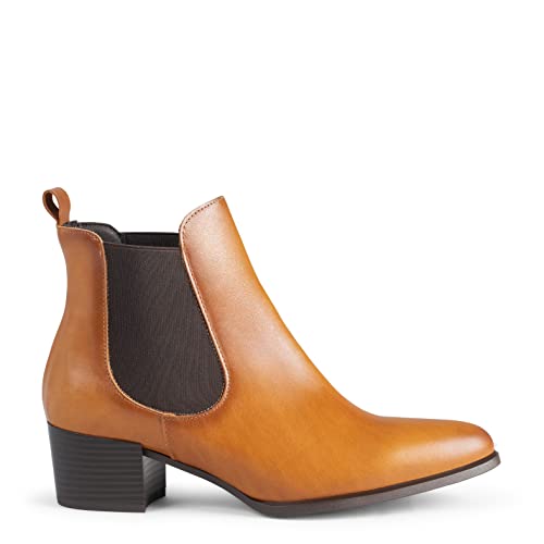 miMaO LONDON - Bottine chelsea à talon CAMEL, EU 37 Cover