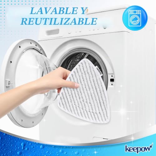 Miniatura 4 de Keepow 8 Fundas De Repuesto Para Limpiador A Vapor Vileda, Funda De Repuesto Compatible Con Limpiador De Vapor Vileda Steam Y Compatible Con Limpiador De Vapor Vileda Steam Plus, Material De