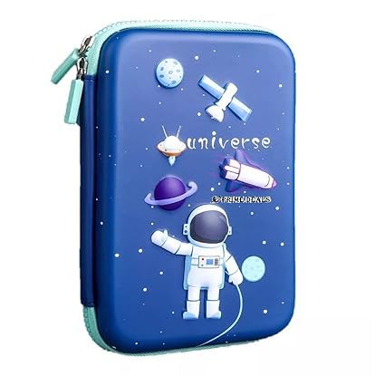 PARTEET Canvas Big Size Eva 3D Cover Large Capacity Space Astronaut Pencil Case With Compartments For Students Kids Premium Stylish Pen Holder(Big Size Astronaut Pencil Case), Multicolor (B0CZ988CQQ) Amazon Price History, Amazon Price Tracker
