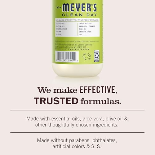 Image of Mrs. Meyer's Clean Day, Hand Soap, Made with Essential Oils, Lemon Verbena, 12.5 Fl Oz