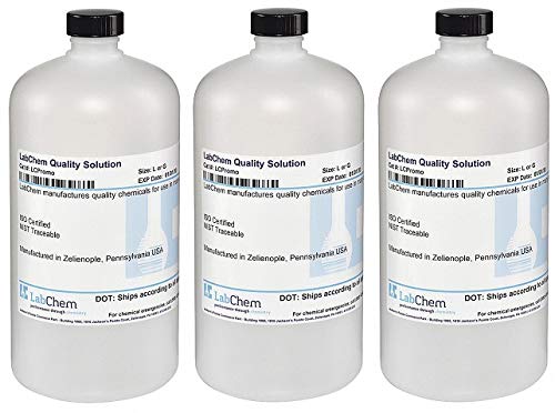 LabChem LC267502 Water Solution, Deionized, 1 L Volume (3-(Pack))