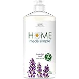 KAXILU Home Made Simple Dish Soap, Lavender Scent, Plant-Based Formula - Kitchen Hand Soap - Tough on Grease, Gentle on Hands - Biodegradable, Eco-Friendly, Fresh Clean Scent, |16 fl oz|