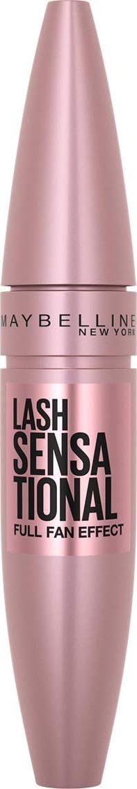 Maybelline Mascara, Lash Sensational Volumizing & Thickening, Eyelash Lengthening, Flake Free Formula, Layer Reveal Brush, Defining Mascara, Maybelline New York, Shade: Very Black