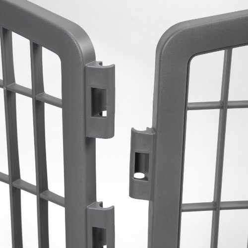 IRIS USA 34" Exercise 8-Panel Pet Playpen with Door, Dog Playpen, for Small, Medium, and Large Dogs, Keep Pets Secure, Easy Assemble, Rust-Free, Heavy-Duty Molded Plastic, Customizable, Gray - Image 7
