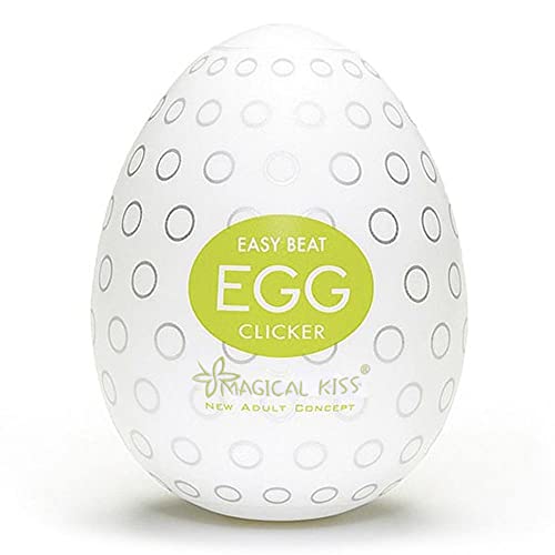 Masturbador Masculino em Formato de Ovo - Egg Clicker Easy One Cap Magical Kiss REF:CLICKER