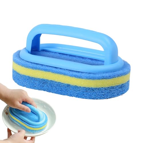 Esponja con Mango - Esponja De Limpieza para Baño con Mango Ergonómico - Estropajo Multiusos para Cocina Baño Azulejos Piscinas Y SPA