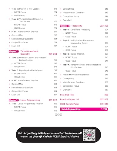 Image of MTG 100 Percent NCERT & CBSE Mathematics Class 12 For 2026-27 Exam | As Per Revised NCERT Textbooks Syllabus | Theory, Concept Map, MCQs, Practice Paper & Exam Drill Available All in One Book