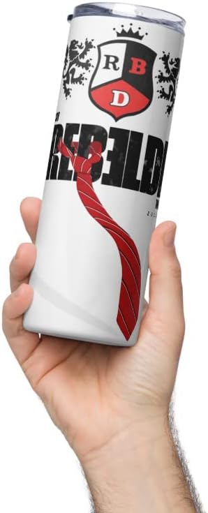 RBD Rebelde Skinny - Botella de agua aislada de acero inoxidable, doble pared al vacío, taza de viaje con tapa sellada y popote