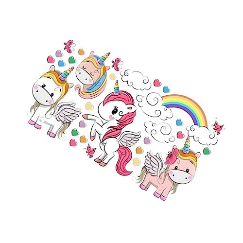Toyvian 1 Pc Decoración De Pared De Unicornio Etiqueta De La Pared Del Arco Iris Fondo De Pantalla De Unicornio Pegatina Decorativa Habitación Infantil Pegatinas De Pared Chica