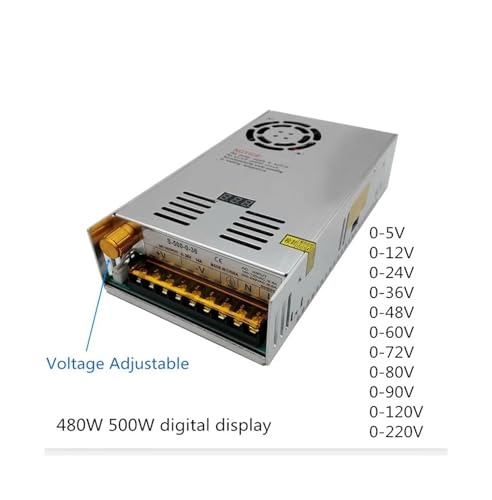 Alimentation à découpage réglable 0-72V 500W pour affichage numérique - 3