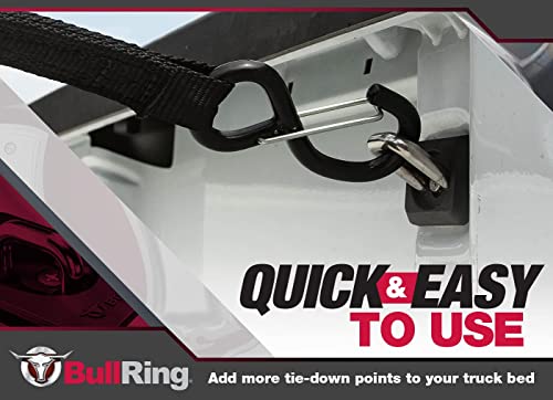 Bull Ring Inner Bed Retractable Truck Bed Tie Down Anchors, Built For 2007+ Chevy Silverado & Gmc Sierra, 2015+Chevy Colorado&Gmc Canyon. Mounts In Truck Bed Stake Pockets, Easy Installation (1 Pair) #TOP4